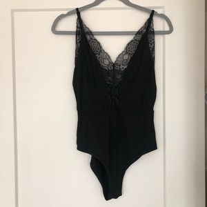 fashion nova black lace bodysuit